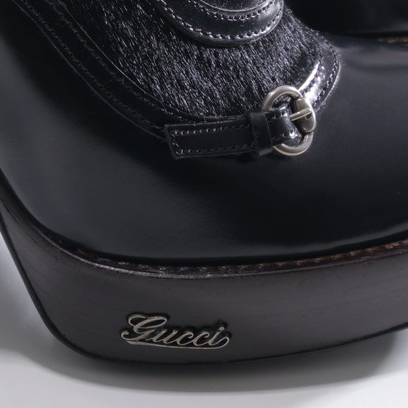 Gucci high heel platform shoe booties - Picture 6 of 14